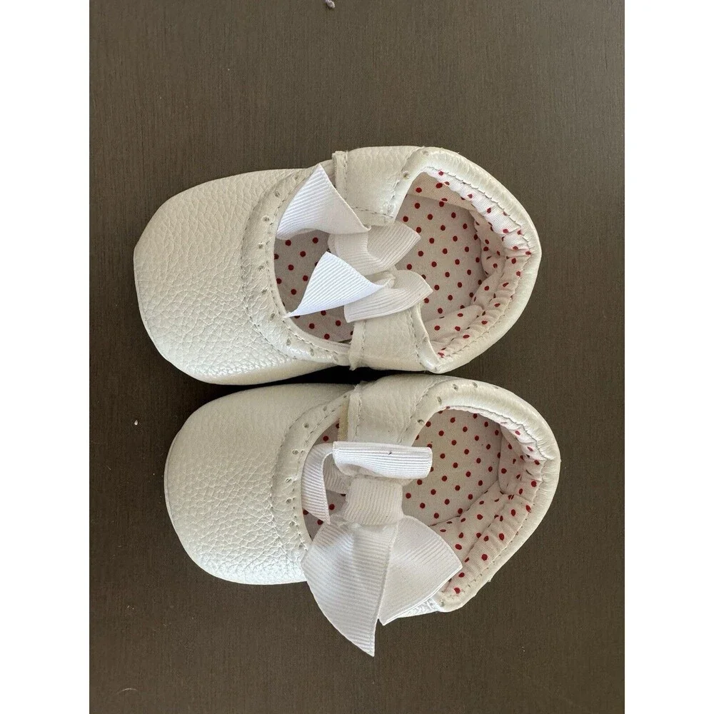 Baby Girl shoes lot Adidas moccasins 1st Christmas hat Koala tights Sz 6-12 M